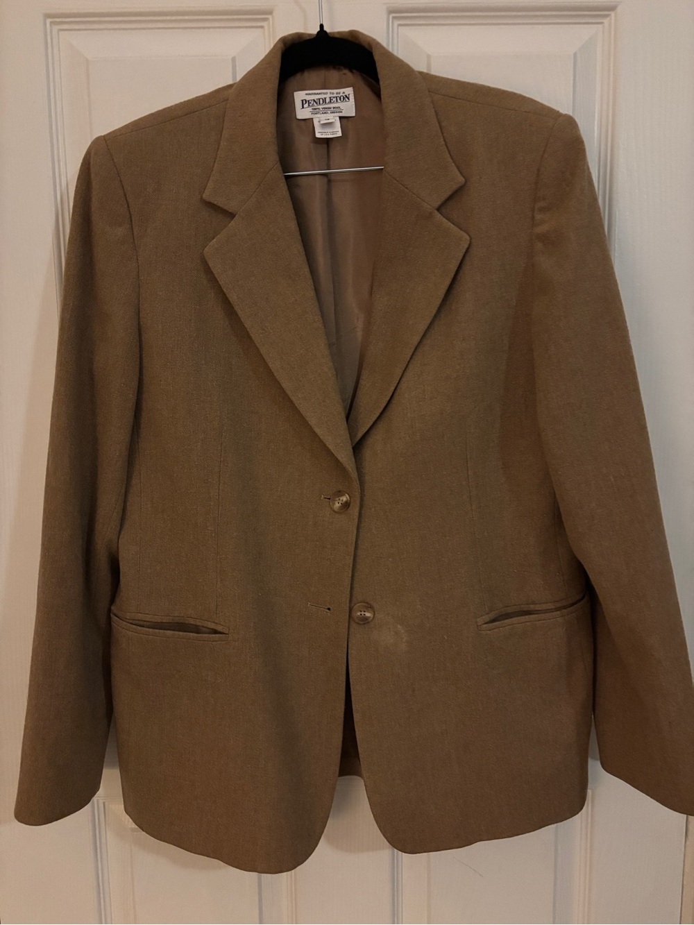 Vintage 90s Brown Wool Pendleton Blazer